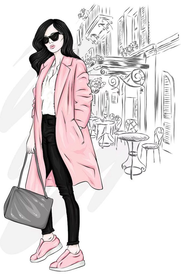 Ilustración del estilo Casual